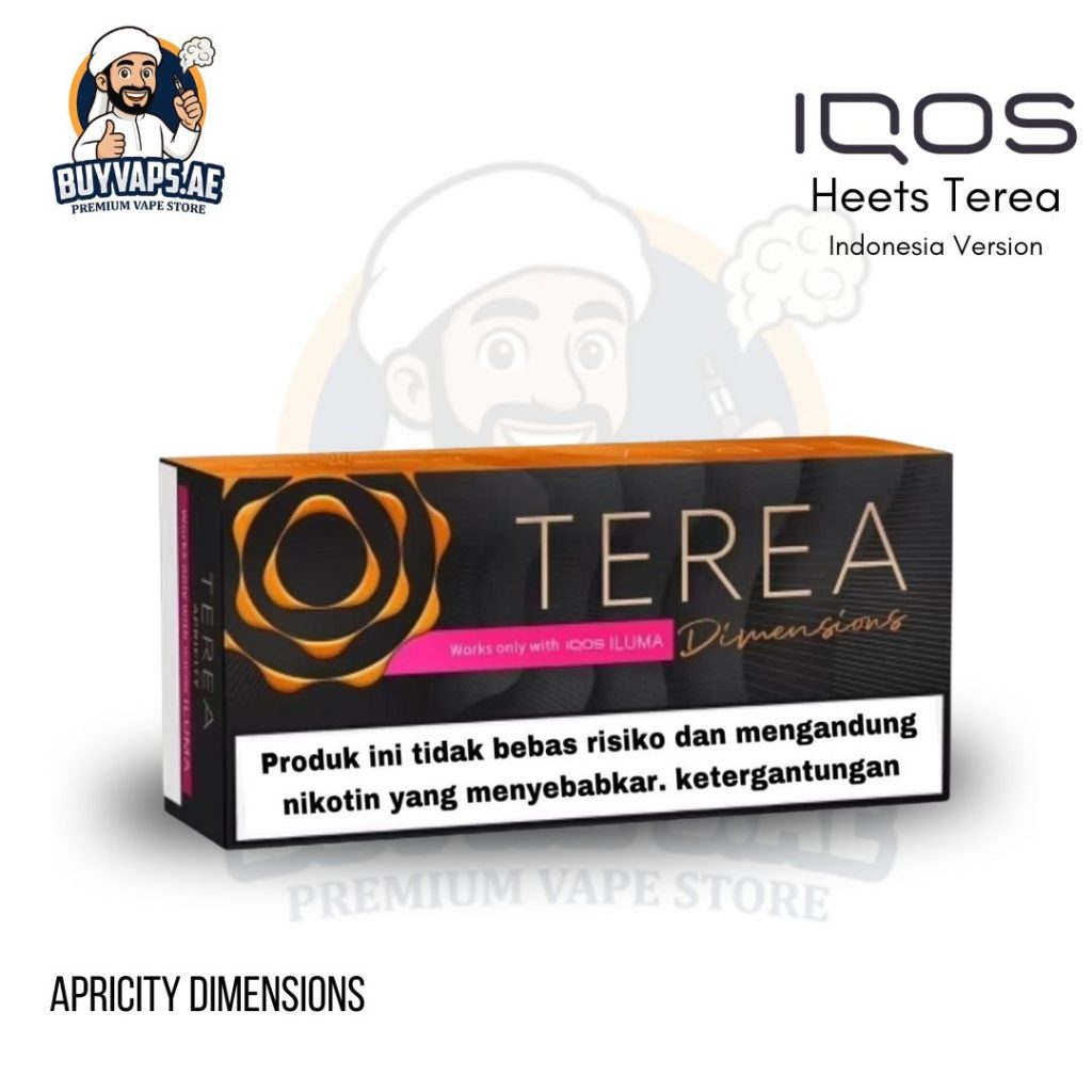 Iqos Heets Terea Apricity Dimensions from Indonesia